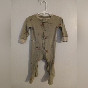 Carter's Cozy Green Kids One Piece Footies 9 M